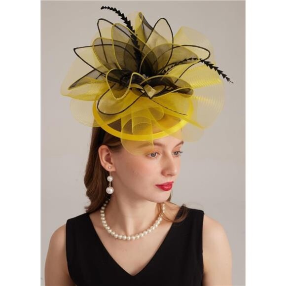 Women\'s Kentucky Hat Wide Brim Yellow5